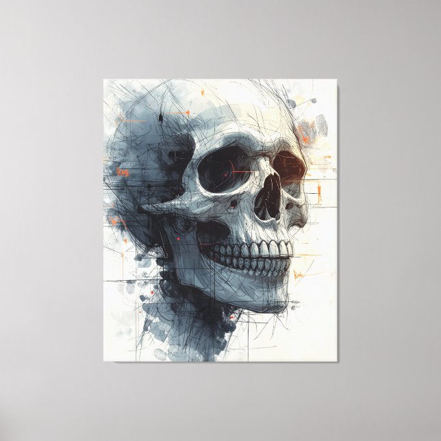 Silent Bones Canvas Print (Front)