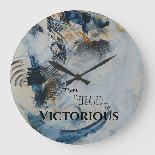 Silent Currents from defeated to Victorious Large Clock (Front)