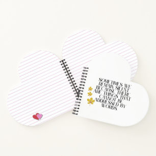 Silent Emotions – Deep Quote on Unspoken Feelings Notebook