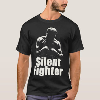 Silent Fighter Boxing - Bold Silhouette Boxer T-Shirt