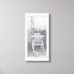 SILENT GARDEN Drawing Canvas print