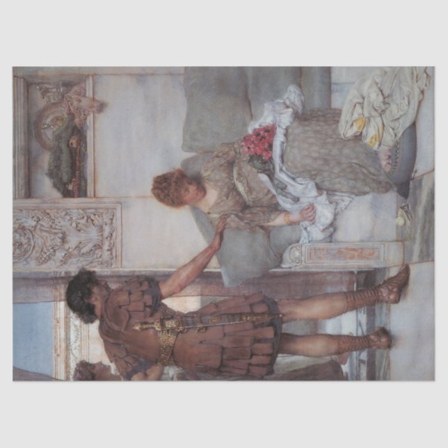 Silent Greeting (by Lawrence Alma-Tadema) Tissue Paper (Front)
