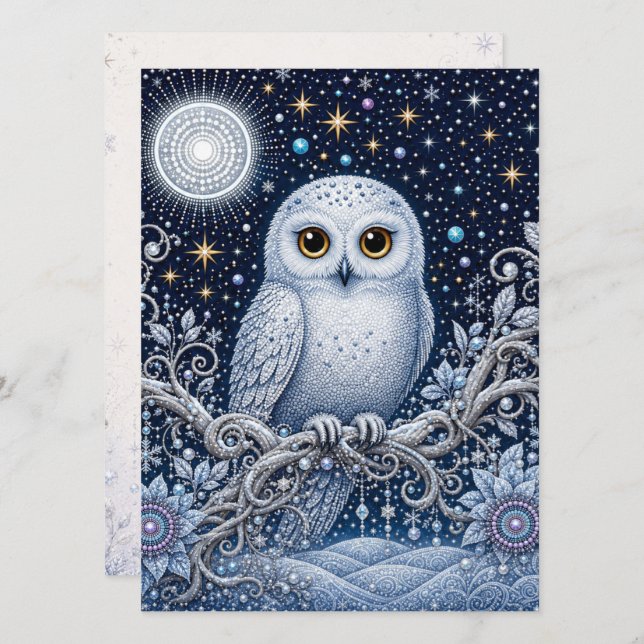 Silent Greetings from Winter's Night Card (Front/Back)