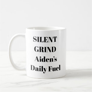 Silent Grind Mug – Personalized Hustle Reminder