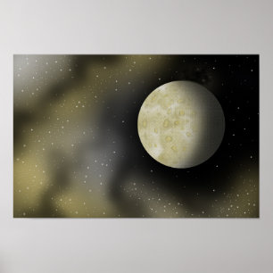 Silent guardian star standing in the abyss. poster