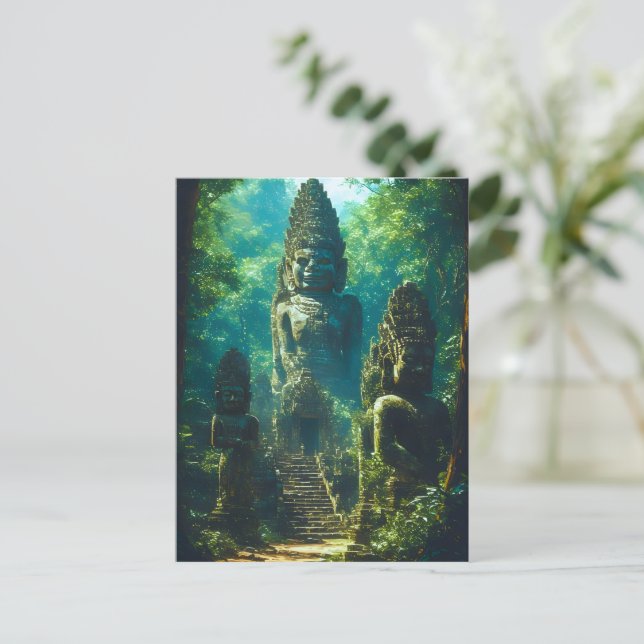 Silent Guardians of Siam Postcard (Standing Front)
