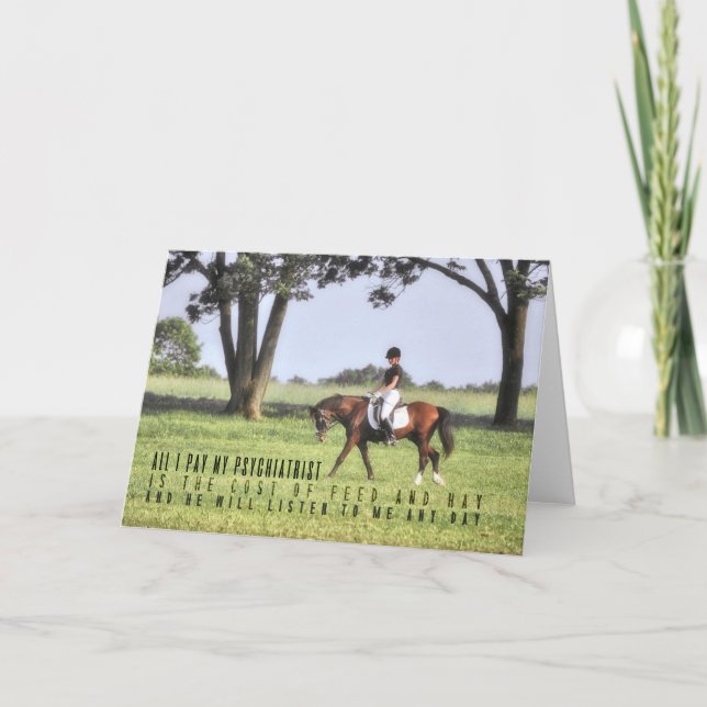 SILENT HOOFBEATS Greeting Card (Front)