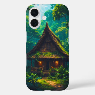 Silent House in the Tropical Forest iPhone 16 Case