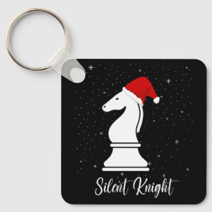 Silent Knight chess piece Christmas strategy game  Key Ring