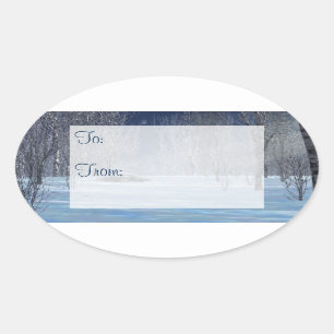 Silent Light Gift Tag Stickers
