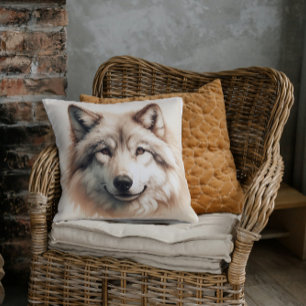 Silent Majesty The Lone Wolf Cushion