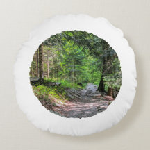 Silent moments - round deco cushions with a natura