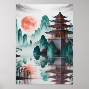 Silent Moon Over the Jade Pagoda. Poster