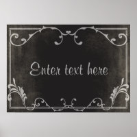 Silent Movie script card poster