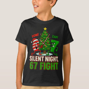 Silent Night 67 Fight Funny Christmas T-Shirt