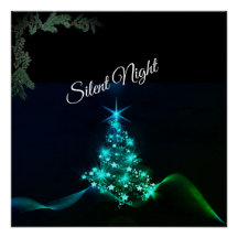 'Silent Night' Blue Stars