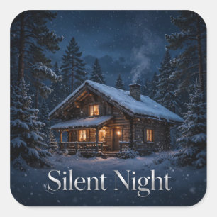 Silent Night Cabin Sticker