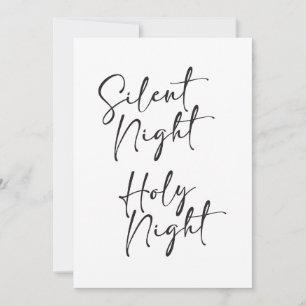 Silent Night Christmas Card