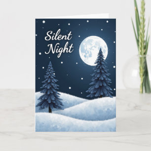 Silent Night Christmas Card