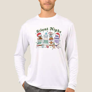 Silent Night Christmas Nurse, Festive Healthcare Tri-Blend Shirt