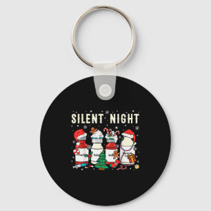 Silent Night Christmas Nurse Medical Profol Doctor Key Ring
