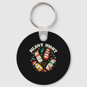 Silent Night Christmas Nurse Medical Profol Doctor Key Ring