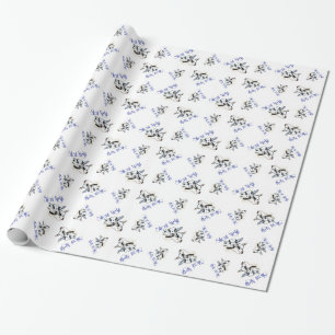 Silent Night Goat Christmas 2 Wrapping Paper