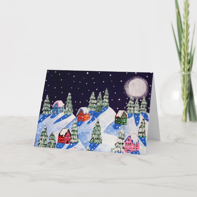 Silent Night Greeting Card (Front)