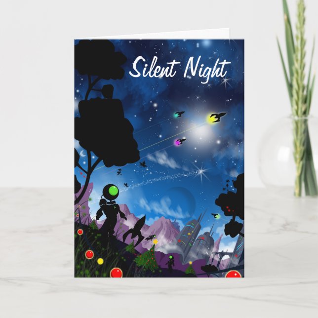 Silent Night Holiday Card (Front)