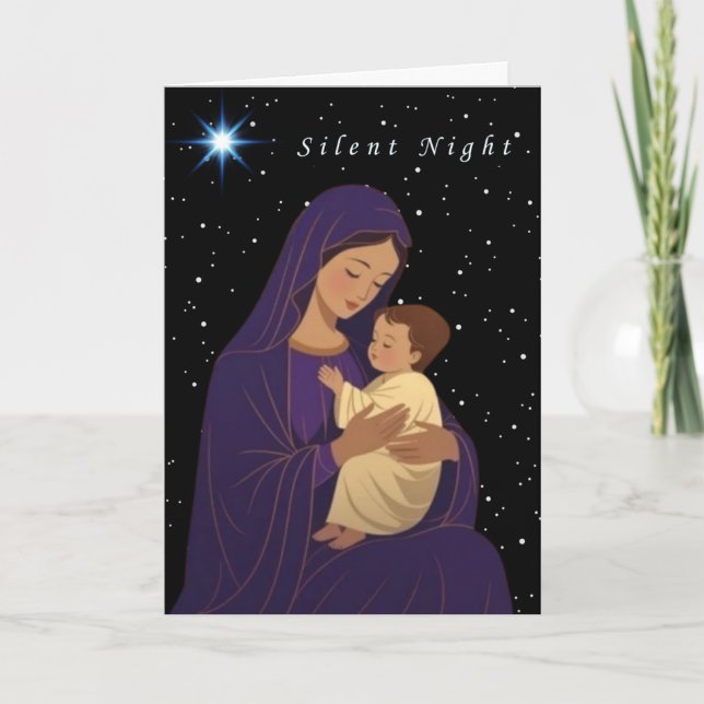 Silent Night Holiday Card (Front)