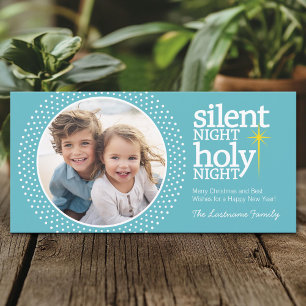 Silent Night, Holy Night Christian Christmas Holiday Card