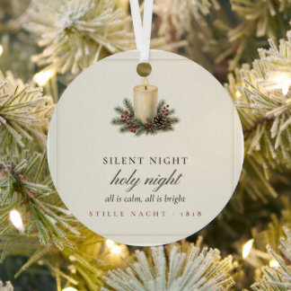 Silent Night Holy Night Christmas Ornament