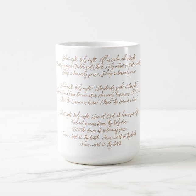 Silent Night, holy Night Coffee Mug (Center)