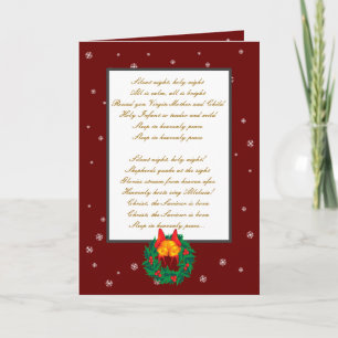 Silent night,holy night holiday card