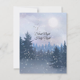 Silent Night Holy Night Magic Winter Illustration