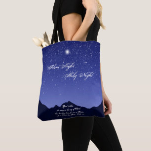 Silent Night, Holy Night Tote Bag