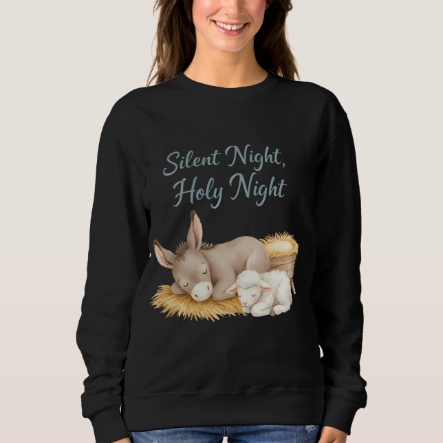 Silent Night Nativity Sweatshirt (Front)