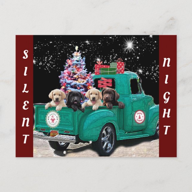 silent night  postcard (Front)