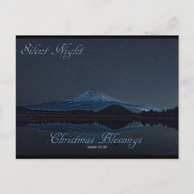 SILENT NIGHT POSTCARD (Front)