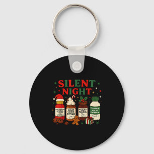 Silent Night Profol Icu Nurse Funny Christmas Medi Key Ring