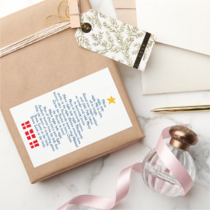 Silent Night Rectangular Sticker