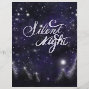 Silent Night - romantic Holiday snow scene