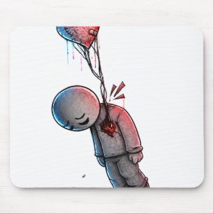 Silent Pain – Sad Emotional Artwork Mouse Pad