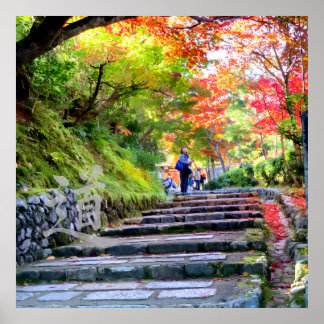Silent Passage — 道 (The Path) Wabi-Sabi Photo Poster