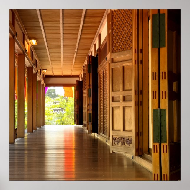 Silent Passage – Japanese Wabi-Sabi Photography Poster (Front)