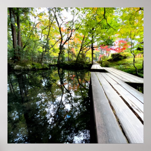 Silent Passage — Wabi-Sabi Reflection Photo art Poster (Front)