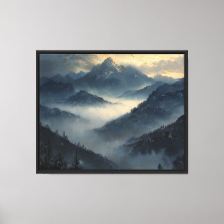 Silent Peaks Canvas Print