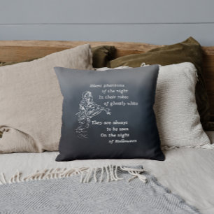 Silent phantoms of the night - Vintage Halloween Cushion