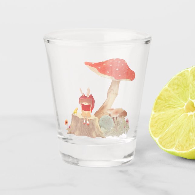 Silent Poetry Shot Glass (Front)