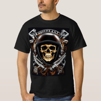 Silent Reaper Skull bone Collection T-Shirt
